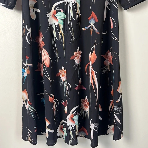 H&M Orchid Floral Dress Size 8 - Picture 10 of 13